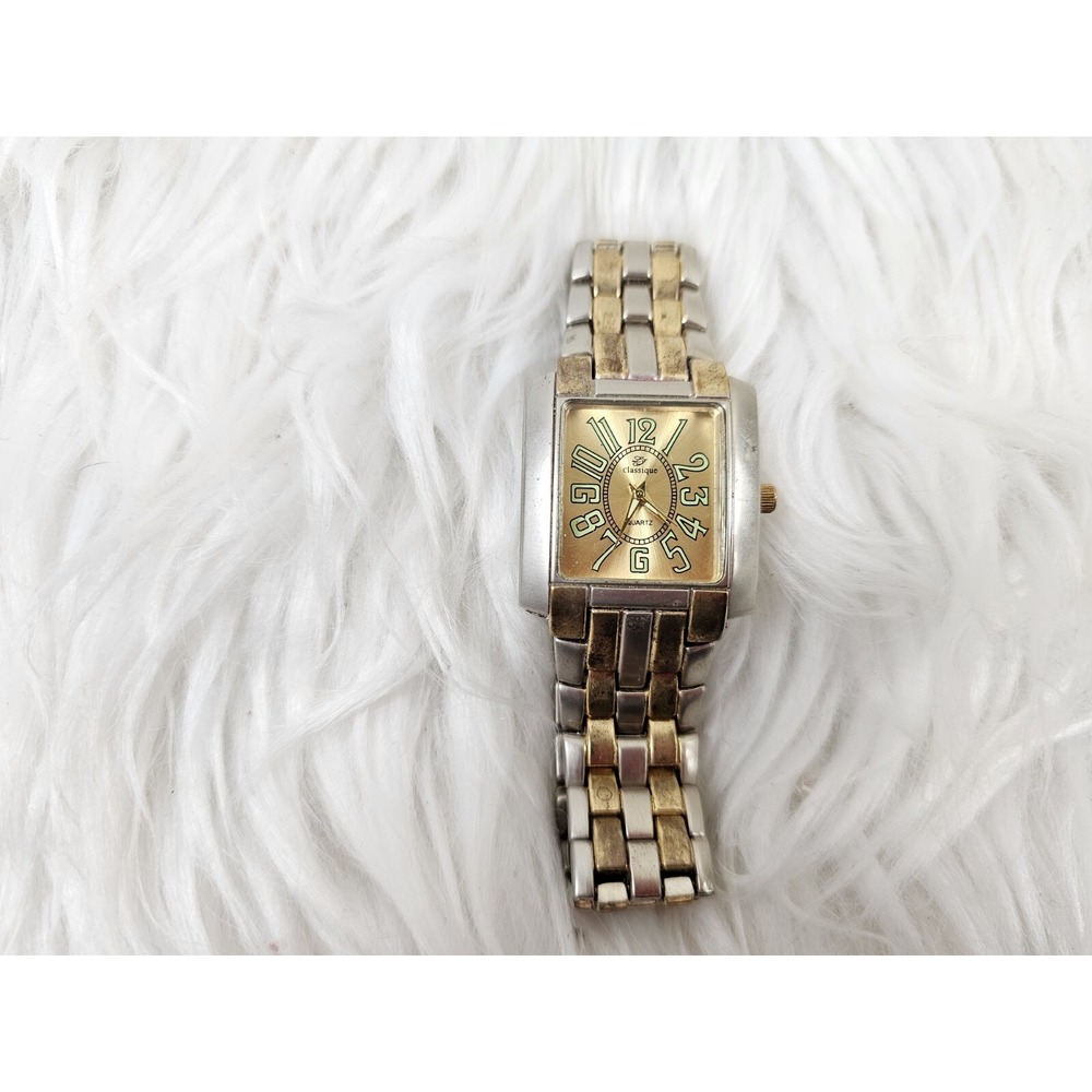 LJ Classique Ladies 20mm Watch Gold/Silver Tone St Steel - Needs Serviced